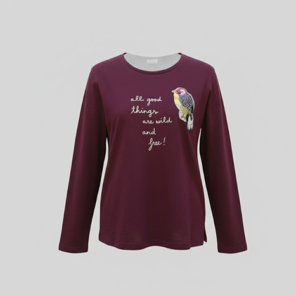 Zara Kids Woodpecker Shirt All Good Things Are Wild & Free Girls Size 9